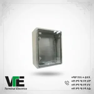 تصویر تابلو برق ABS دانوب درب شفاف ابعاد ۱۷×۴۰×۳۰ سانتی‌متر