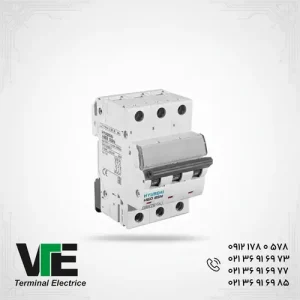 تصویر کلید مینیاتوری هیوندای ۶۳ آمپر سه فاز تیپ B/C