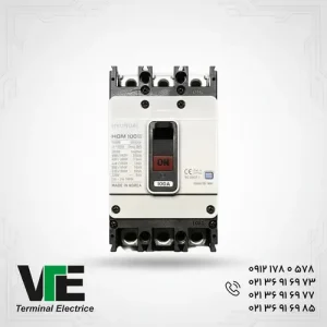تصویر کلید اتوماتیک هیوندای HGM100E سه فاز ۷۵ آمپر فریم کوچک