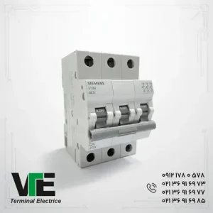 تصویر کلید مینیاتوری Siemens SINOPLUS مدل 5TJ6340-7، سه‌پل ۴۰ آمپر تیپ C