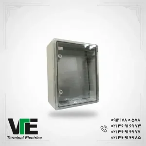 تصویر تابلو برق ABS دانوب درب شفاف ابعاد ۲۱×۶۰×۴۰ سانتی‌متر