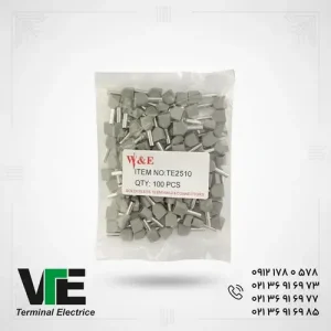 تصویر وایرشو دوبل روکش‌دار سایز ۲٫۵ مدل TE2510، بسته ۱۰۰ عددی