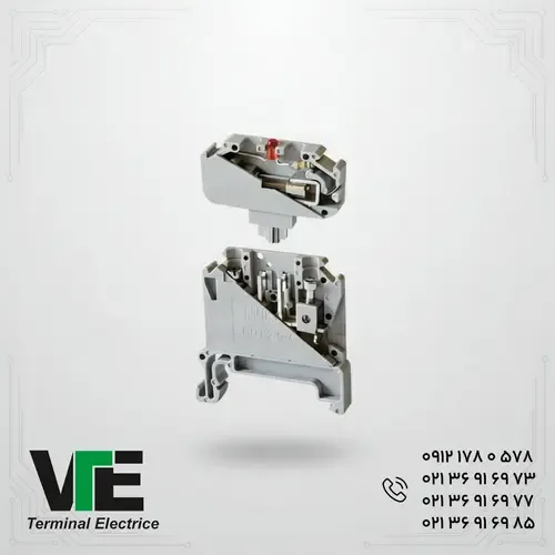 ترمینال فیوزی چراغ‌دار رعد مدل RDT2.5 CFCLD سایز ۲٫۵