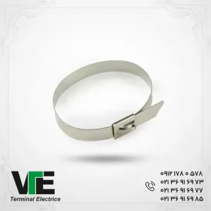 تصویر بست کمربندی فلزی بدون روکش KEF سایز ۶۳۰×۷.۶ میلی‌متر