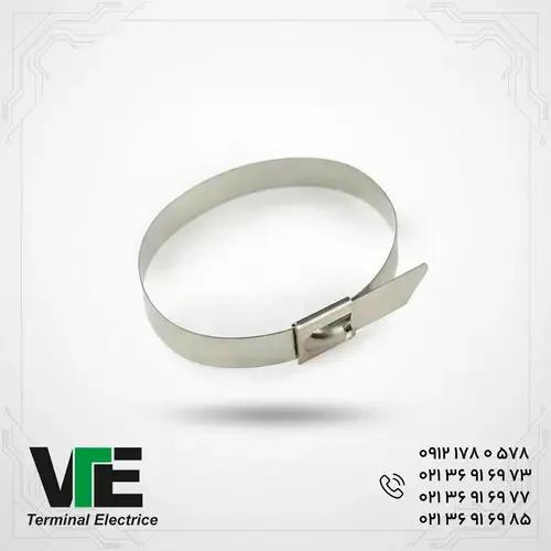 بست کمربندی فلزی بدون روکش KEF سایز ۶۳۰×۷.۶ میلی‌متر
