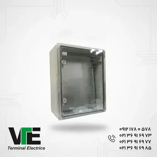 تابلو برق ABS دانوب درب شفاف ابعاد ۲۵×۷۰×۵۰ سانتیمتر