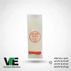 تصویر بست کمربندی پلاستیکی سایز ۲۵۰×۴٫۸ میلیمتر بسته ۱۰۰ عددی