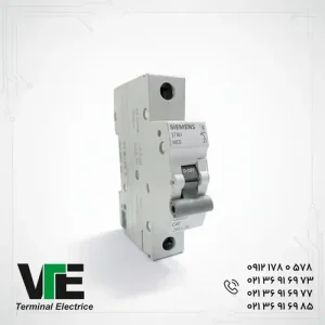 تصویر کلید مینیاتوری Siemens SINOPLUS مدل 5TJ6140-7، تکپل ۴۰ آمپر تیپ C