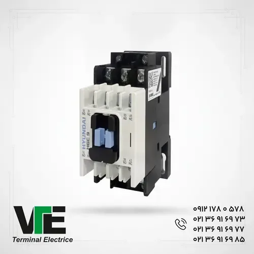 کنتاکتور هیوندای HGC32 32 آمپر بوبین ۲۲۰ و ۲۴ ولت