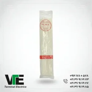 تصویر بست کمربندی پلاستیکی سایز ۵۰۰×۷٫۸ میلیمتر بسته ۱۰۰ عددی