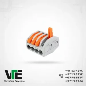 تصویر ترمینال اتصال سریع چهارخانه مدل PCT-214