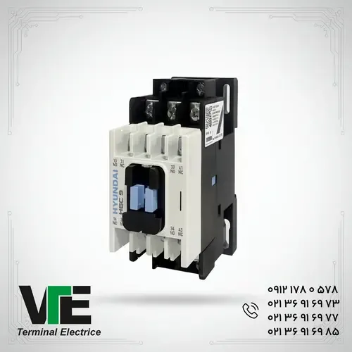 کنتاکتور هیوندای HGC25 25 آمپر بوبین ۲۲۰ و ۲۴ ولت