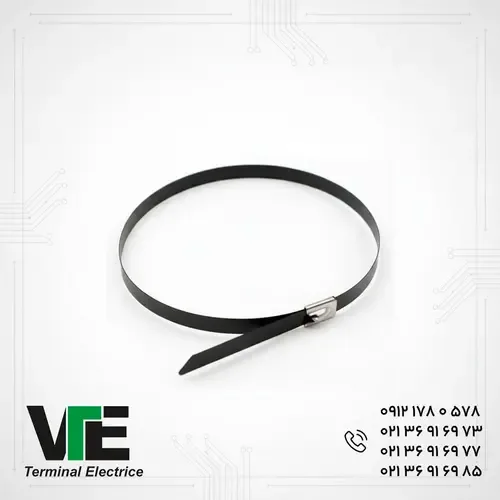 بست کمربندی فلزی روکش‌دار KEF سایز ۳۰۰×۴.۶ میلی‌متر