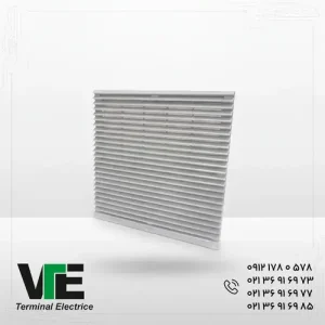 تصویر دریچه فیلتر فن تابلویی W&E سایز ۲۵×۲۵ سانتی‌متر