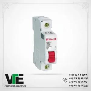 تصویر کلید مینیاتوری HIMEL مدل HDB3WN1B32، تک‌پل ۳۲ آمپر تیپ B