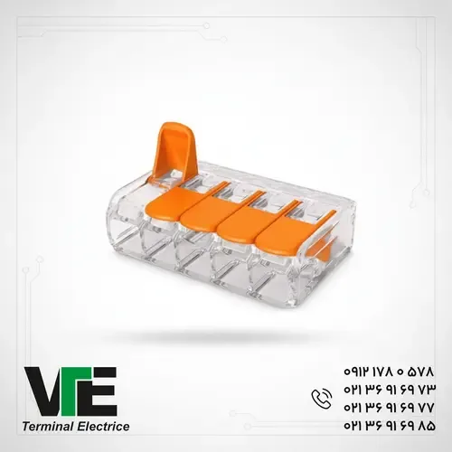 ترمینال اتصال سریع پنج‌خانه WE مدل PCT-415