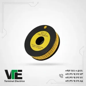 تصویر حروف و شماره سیم حلقوی W&E مدل EC-3
