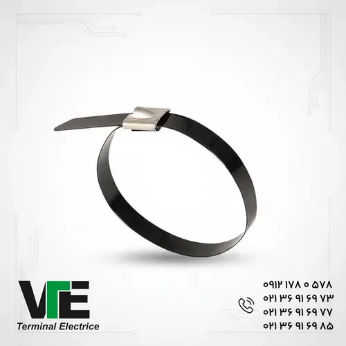 بست کمربندی فلزی روکش‌دار KEF سایز ۵۰۰×۴.۶ میلی‌متر
