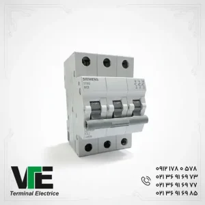 تصویر کلید مینیاتوری Siemens SINOPLUS مدل 5TJ6332-7، سهپل ۳۲ آمپر تیپ C