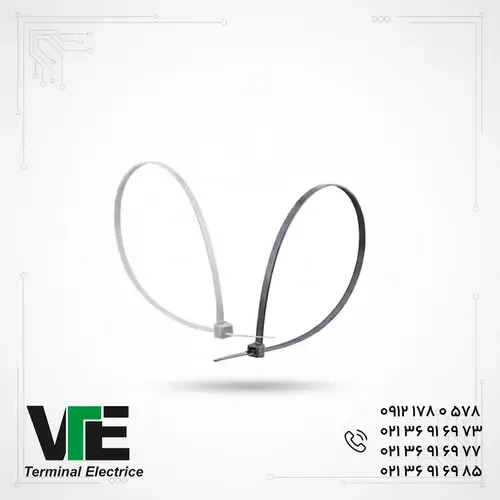 بست کمربندی پلاستیکی ولتی مکس (VOLTIMAKS) سایز ۲۰۰×۲.۵ میلی‌متر