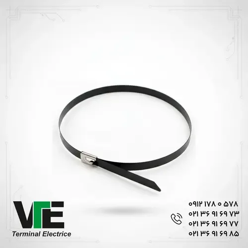 بست کمربندی فلزی روکشدار KEF سایز ۴۰۰×۳.۶ میلیمتر